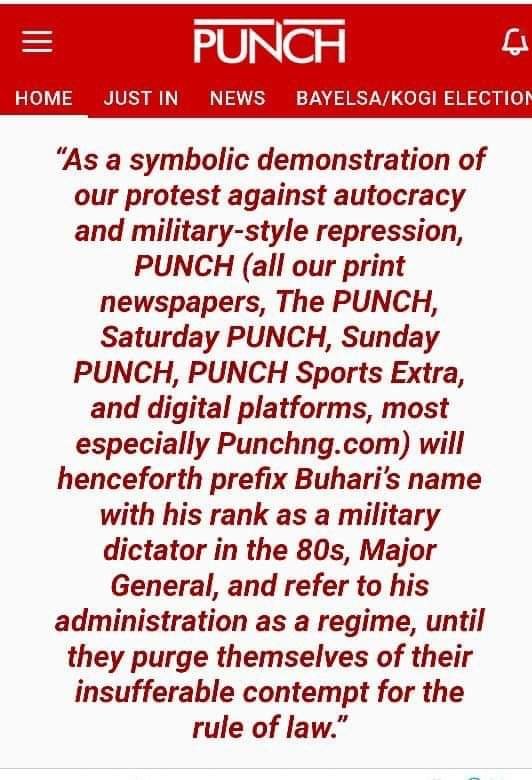 Presidency Reacts to Punch