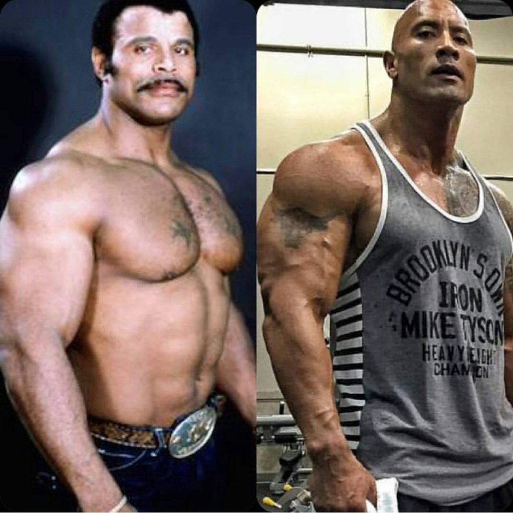 WWE Legend Rocky Johnson and Son The Rock Johnson