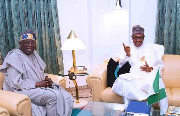 Tinubu Reacts After Meeting with President Muhammadu Buhari