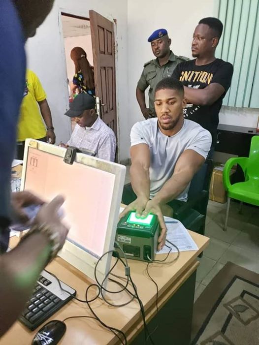 Anthony Joshua Registers for National Identity Card