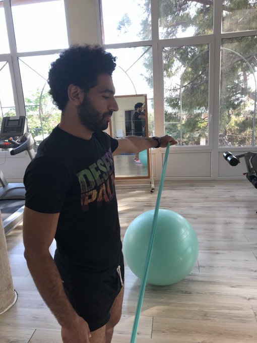 (Photo): Salah Making Recovery Ahead Of World Cup 