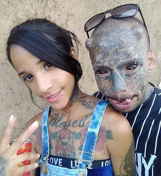 Man Covered in Tattoo with Horns Shares Selfy with Daughter and It Went  Viral - TOKTOK9JA MEDIA
