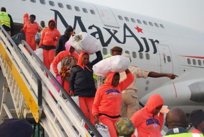FG repatriates 22 ex-ISIS members’ families, 79 others from Libya