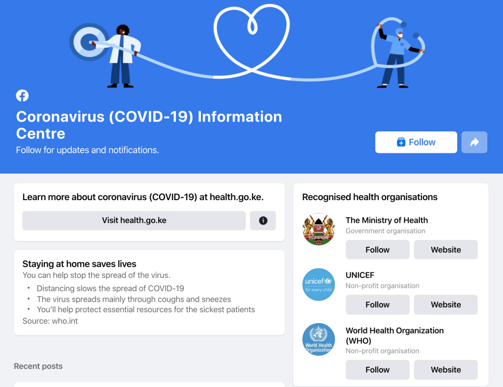 Facebook Launches COVID-19 Information Centres in 17 African Countries