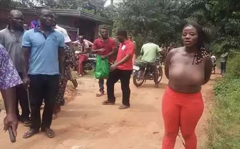 Endowed Nigerian Lady Publicly Disgraced for Stealing Biscuit