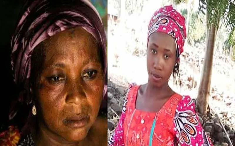 Abducted Leah Sharibu's Mother Rebecca Collapses at Market Square