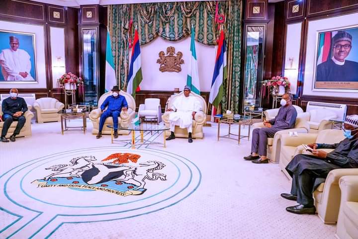 Buhari and Jonathan Meet 