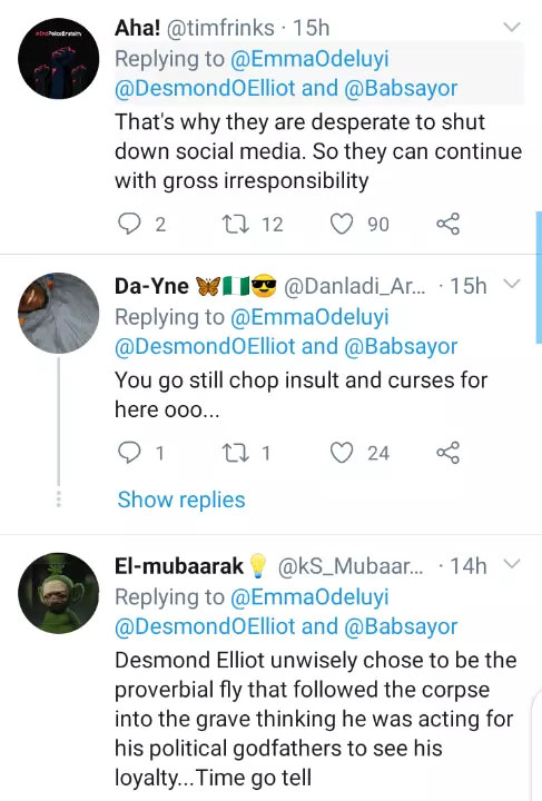 Desmond Elliot's Followers Drops
