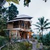 luxury villa on slope in exotic country