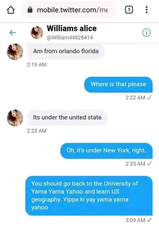 Busted! See the Hilarious Conversation Between A White Man and Yahoo Boy 