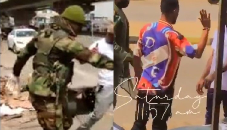 Hilarious Video of Soldier Forcing Two Friends to Slap Each Other for Refusing to Wear Face Mask