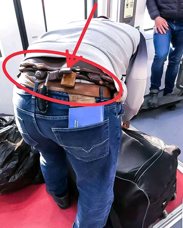 WAHALA: See What Was Seen In This Yoruba Man's Waist At The Airport, That Stirred Reactions Online (Photos)