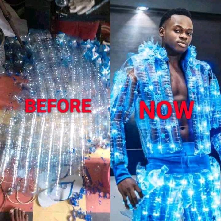 PURE TALENT: See What This Nigerian Boy Made From Plastic Bottles (PHOTOS)