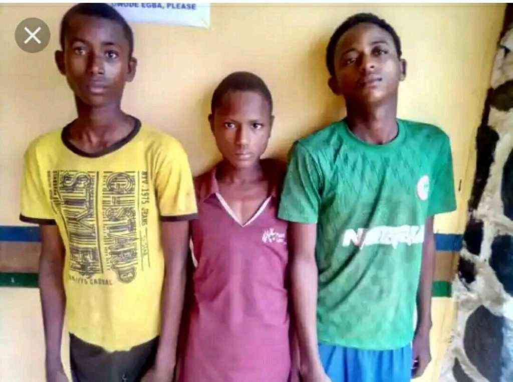 SHOCKING!!! Three Teenage Fulani Herdsmen Arrested For Robbery And Kidnapping in Ogun