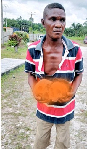 See the Native Doctor That Was Arrested With Human Skulls In Delta