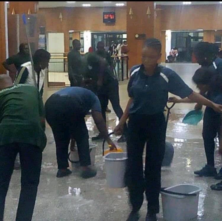 How Will Nigerians React? National Assembly Flooded Again After Heavy Downpour (photos)