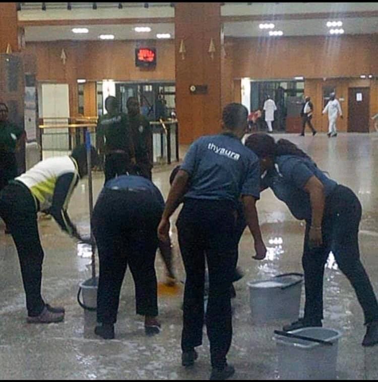 How Will Nigerians React? National Assembly Flooded Again After Heavy Downpour (photos)