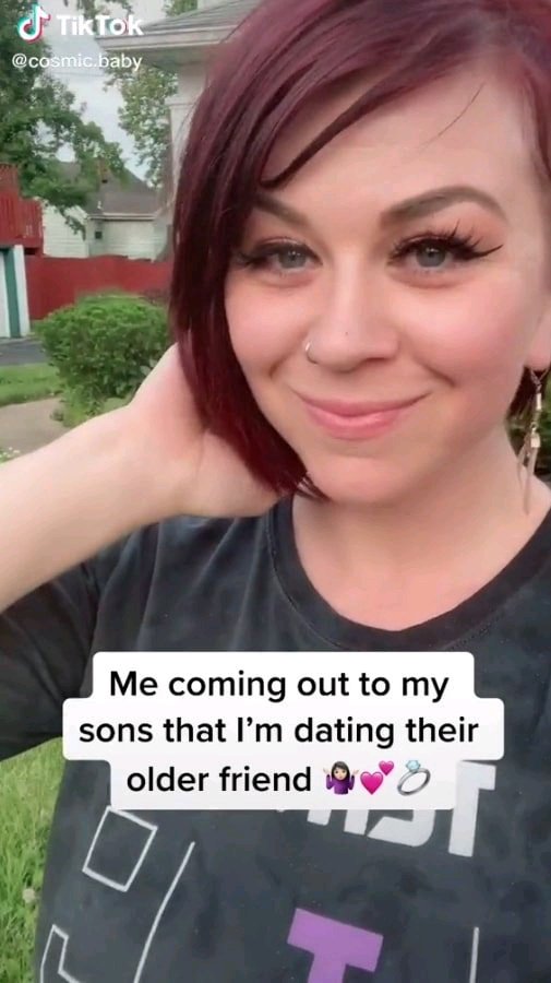 I’m dating my sons’ friend – I’m double his age & we had to come out to them, trolls say he just needs somewhere to stay