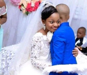 What's This World Turning Into? 10-Year Old Boy And Girl Gets Married, See Their Wedding Pictures