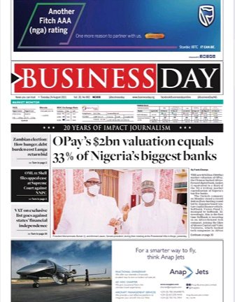Tuesday Newspaper Front-Page Headlines: 24th Of August, 2021