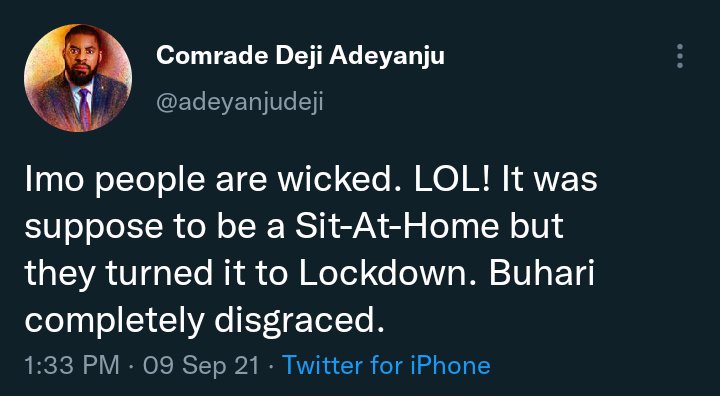 "IMO PEOPLE ARE WICKED, It Was Suppose To Be A Sit- At- Home But They Turned It To Lockdown"- Deji Adeyanju