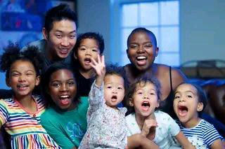 See Photos of the African Woman Married To A Chinese Man and Their 6 Kids