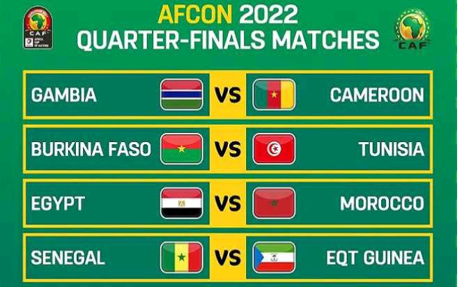 See All The Countries That Qualified For AFCON Quarter- Final And Their Next Opponents