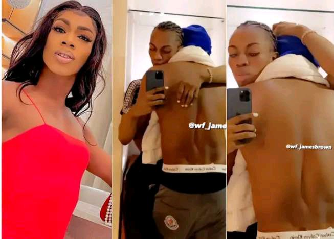 Yawa: 9ja Crossdresser James Brown Apologizes Publicly for Sharing Bedroom Video With A Male Lover (WATCH VIDEO)