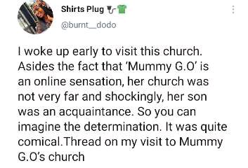 What I Saw at Mumy G O's Church - Lady Reveals Experience at RAPEC