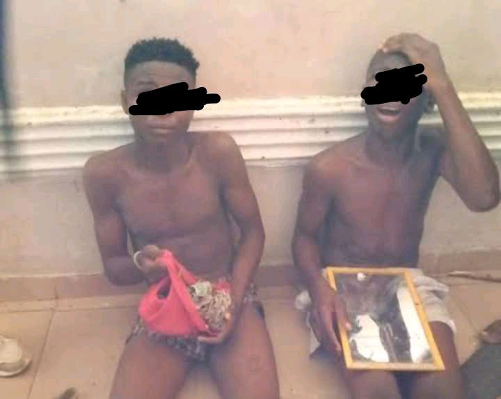 2 Yahoo Boys Arrested for Attempting to Use Runs Girl for Money Rituals