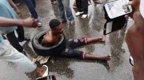 Jungle Justice: This is What Happens When A Their is Caught in Nigeria