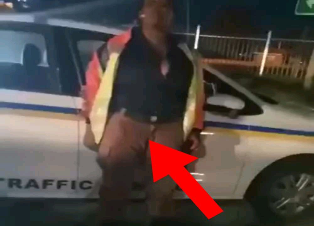 SAD!!! Drunk South African Female Police Officer Pees on Herself After A Night of Heavy Boozing