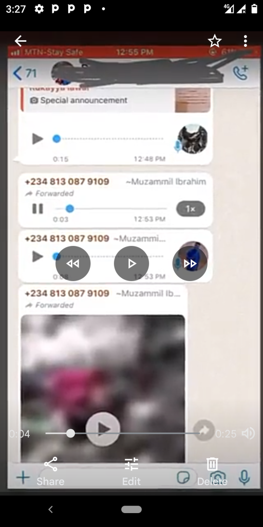 WhatsApp Audio Recording of Debora Before She Was K!lled for Blasphemy in Sokoto