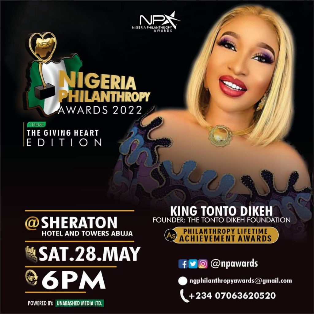 Gbenga Olawepo, Tonto Dikeh, Others For Philanthropy Awards 2022