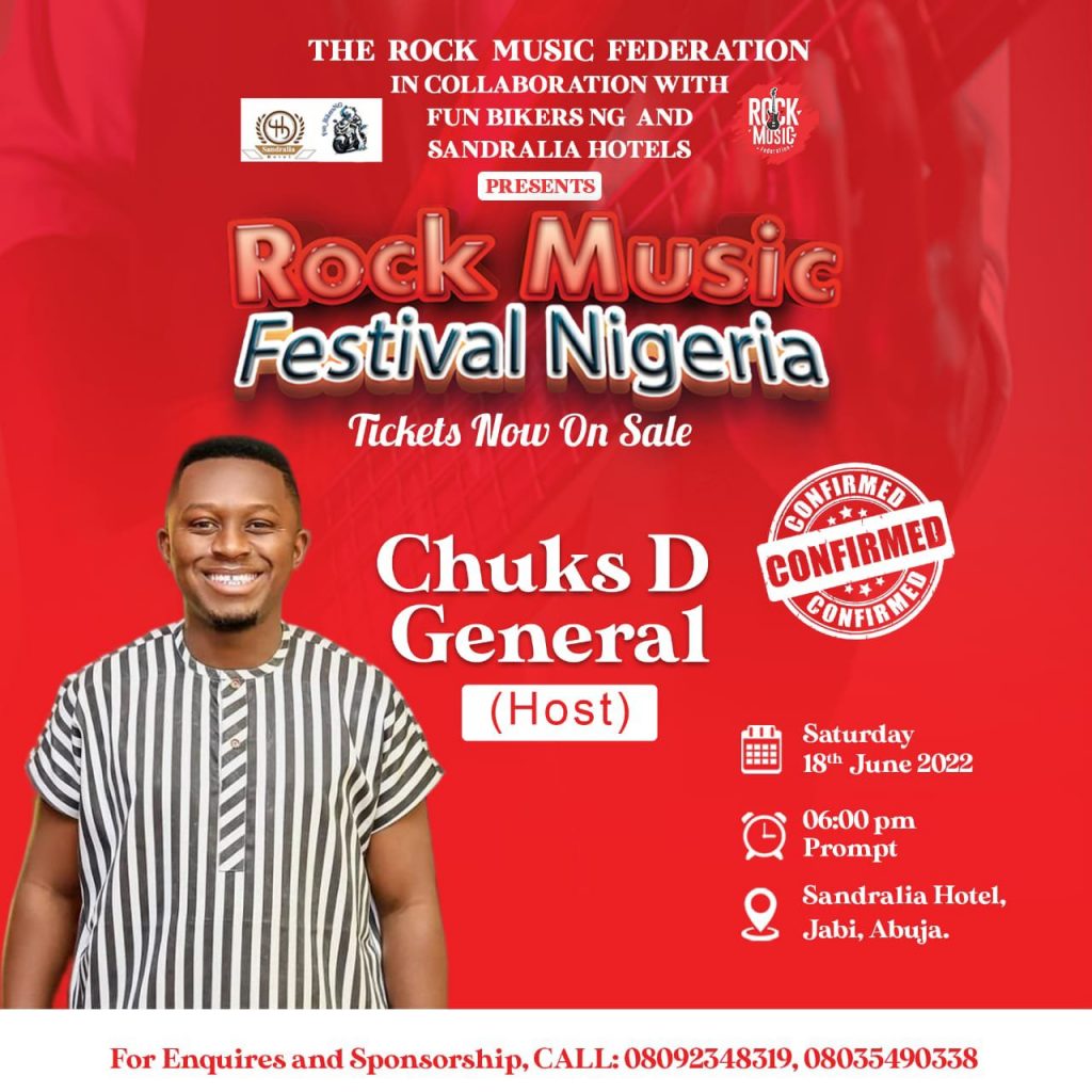 Charlie Boy, Tonto Dikeh, Chucks D General Confirmed For Rock Music Festival Nigeria 2022 - See List of Confirmed Persons