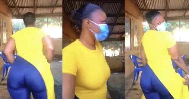 Video of JHS School Teacher Causing Commotion With Her Heavy Load Drops
