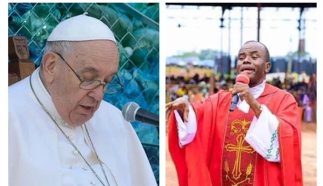 Pope Franscis Sends Strong Message to Christians Over Mbaka and Peter Obi's Controversies