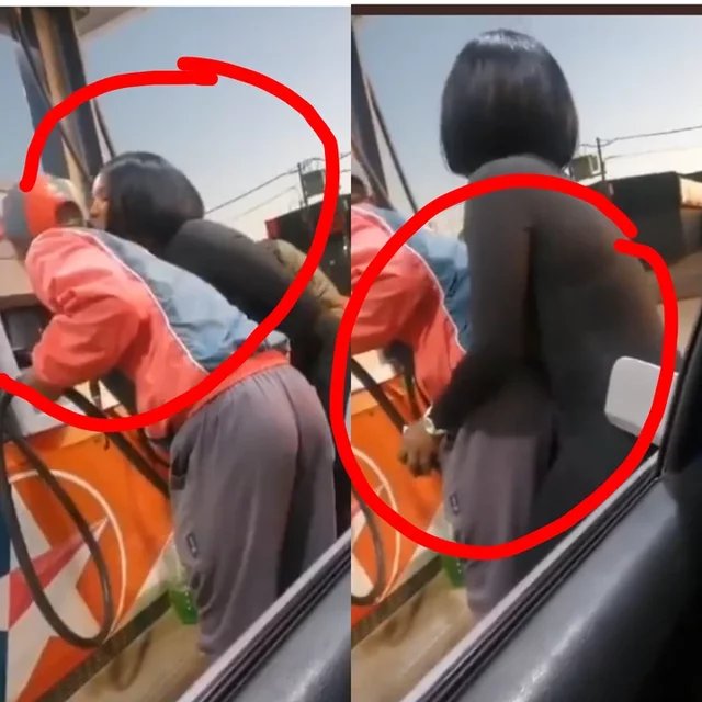 Trending Video of Lady $$xu@lly Abusing A Male Petrol Attendant In South Africa