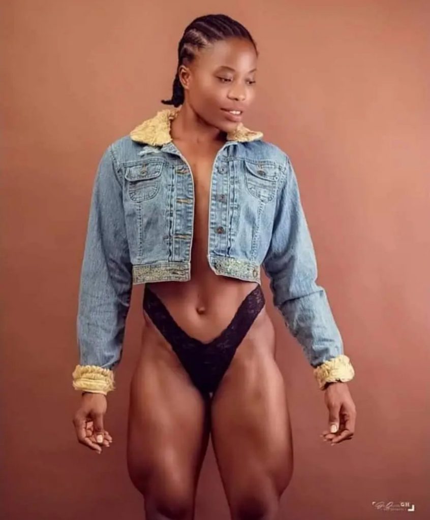 Meet Ghana's first female bodybuilder to compete in "Man Ghana"