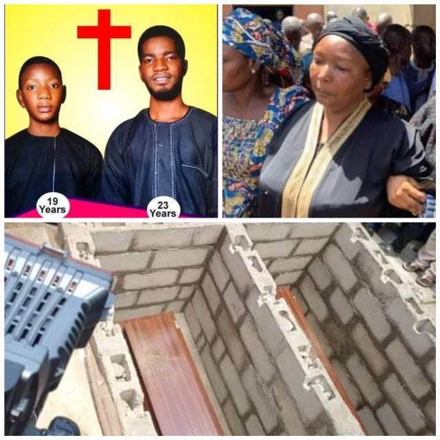 SAD: Burial Photos of Two Pastor Sons Murdered By Kidnappers in Adamawa State