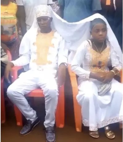 13-Year-old Girl Cries In Pain On Her Wedding Day After She Was F0rced To Marry Man Old Enough To Be Her Grandfather