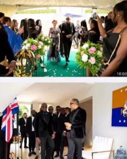 Photos From Daddy Freezy's Secret Wedding With Fiancee Benedicta Elechi in UK