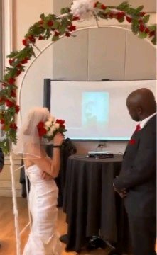 VIDEO: Groom scatters his own wedding After Playing video of his wife cheating on him