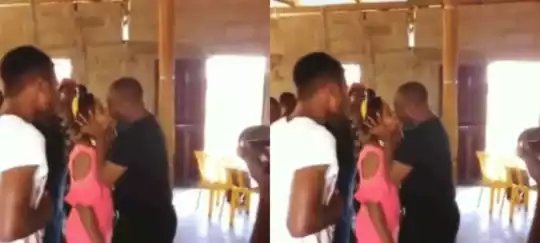 Trending Video of Pastor Kissing Female Church Member to Cast Out Demons During Church Service (WATCH IT)