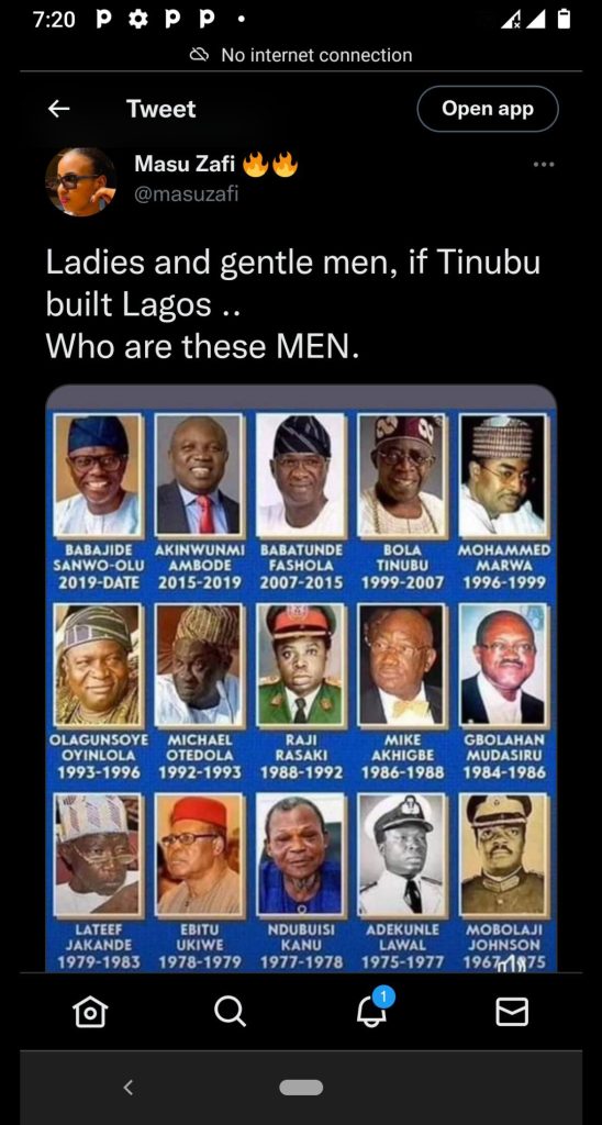 If Tinubu built Lagos, Who are these MEN?