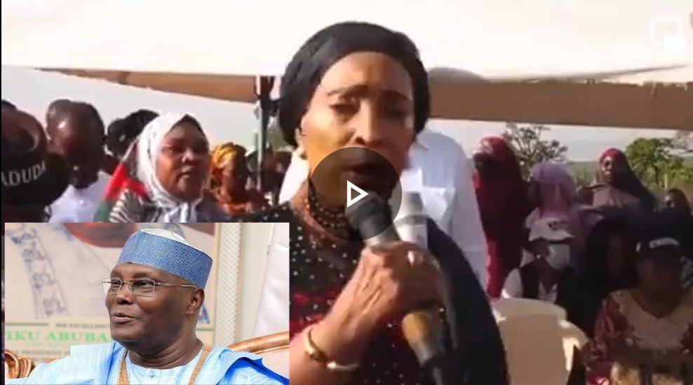 VIDEO: Atiku's Wife Titi Shock Nigerians By Urging Them To Vote For APC Instead of PDP