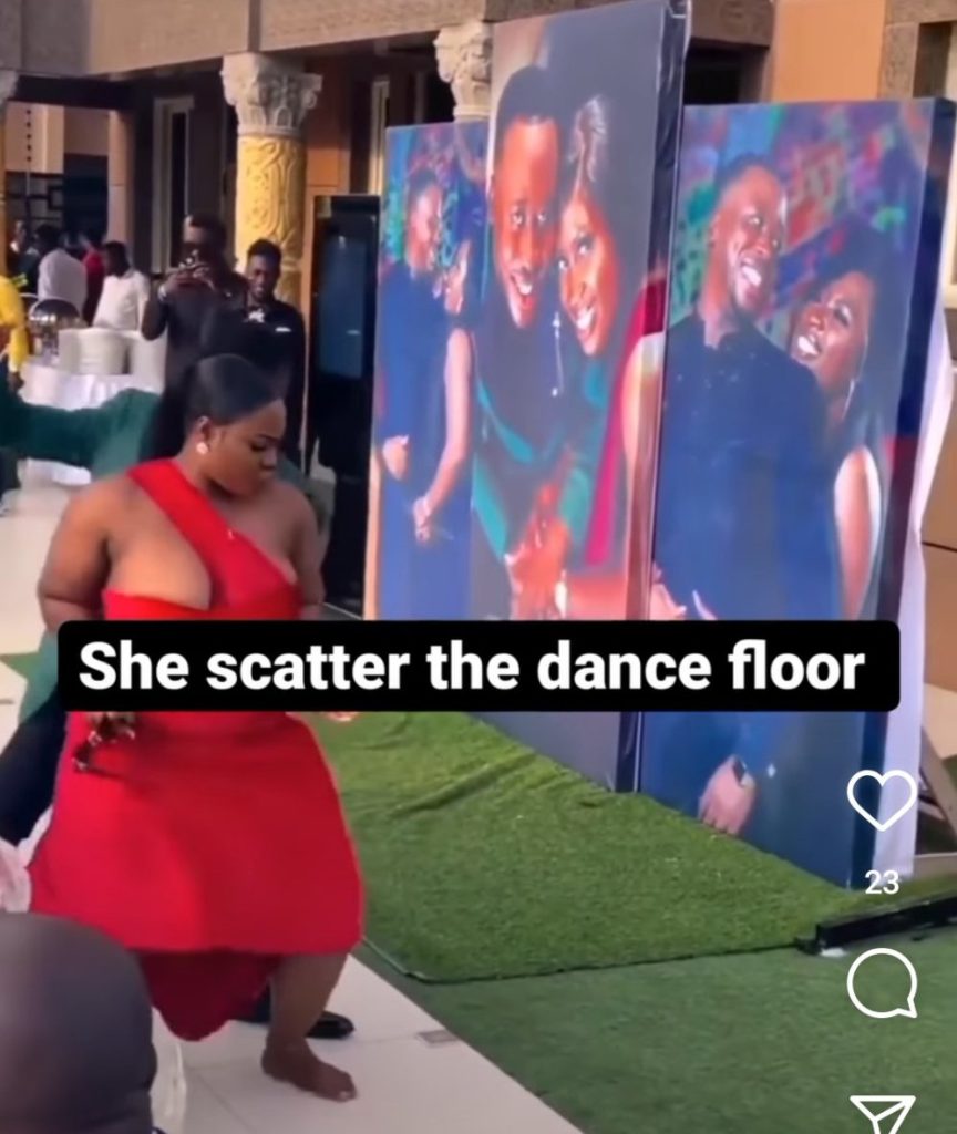 VIDEO: Bridesmaid Steals The Occasion After Scattering the Dance Floor With Her Goodies and Dance Moves