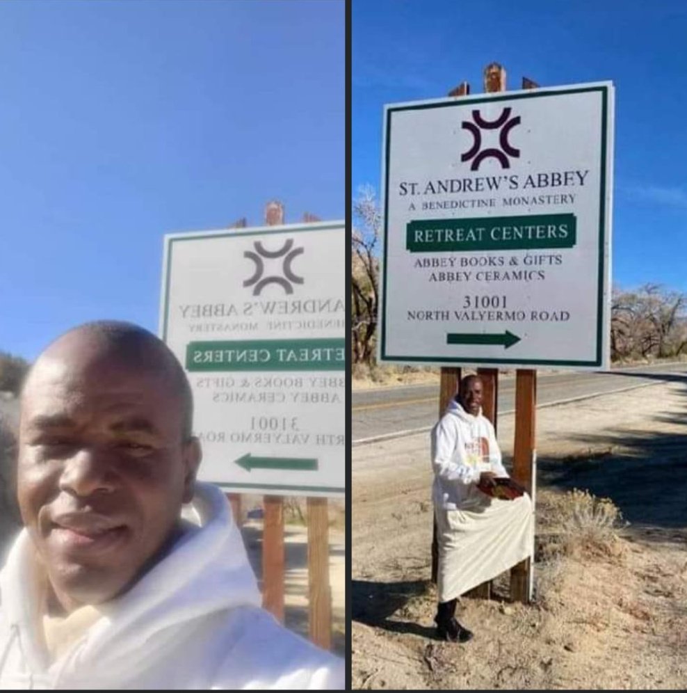 Photo of Rev Mbaka At US Monastery For Retreat