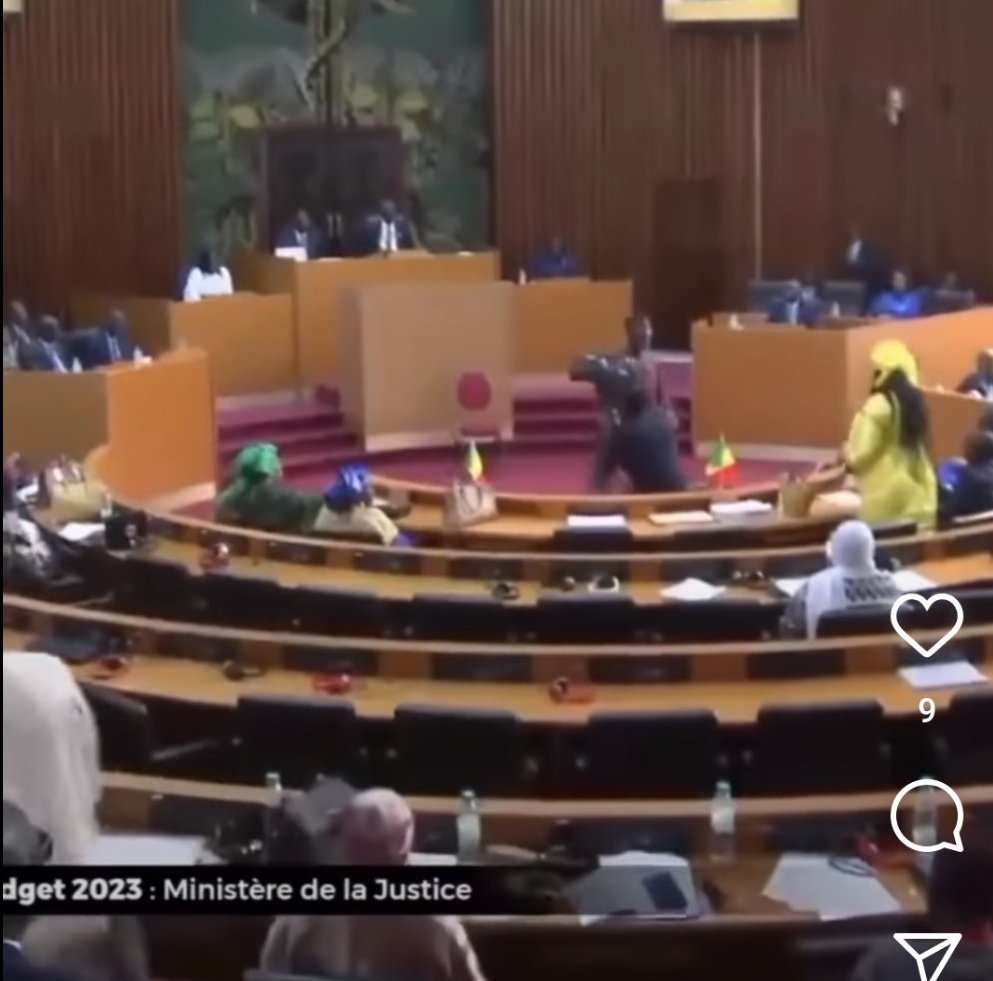 VIDEO: Lawmakers Exchange Blows After Male Lawmaker Sl@pped His Female Colleague During Parliament