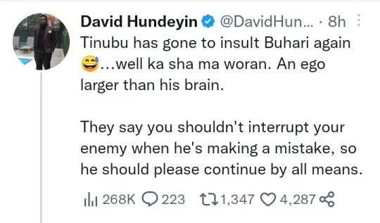 New Video of Tinubu Accusing Buhari's Government of Incompetence Trends; See What He Said This Time